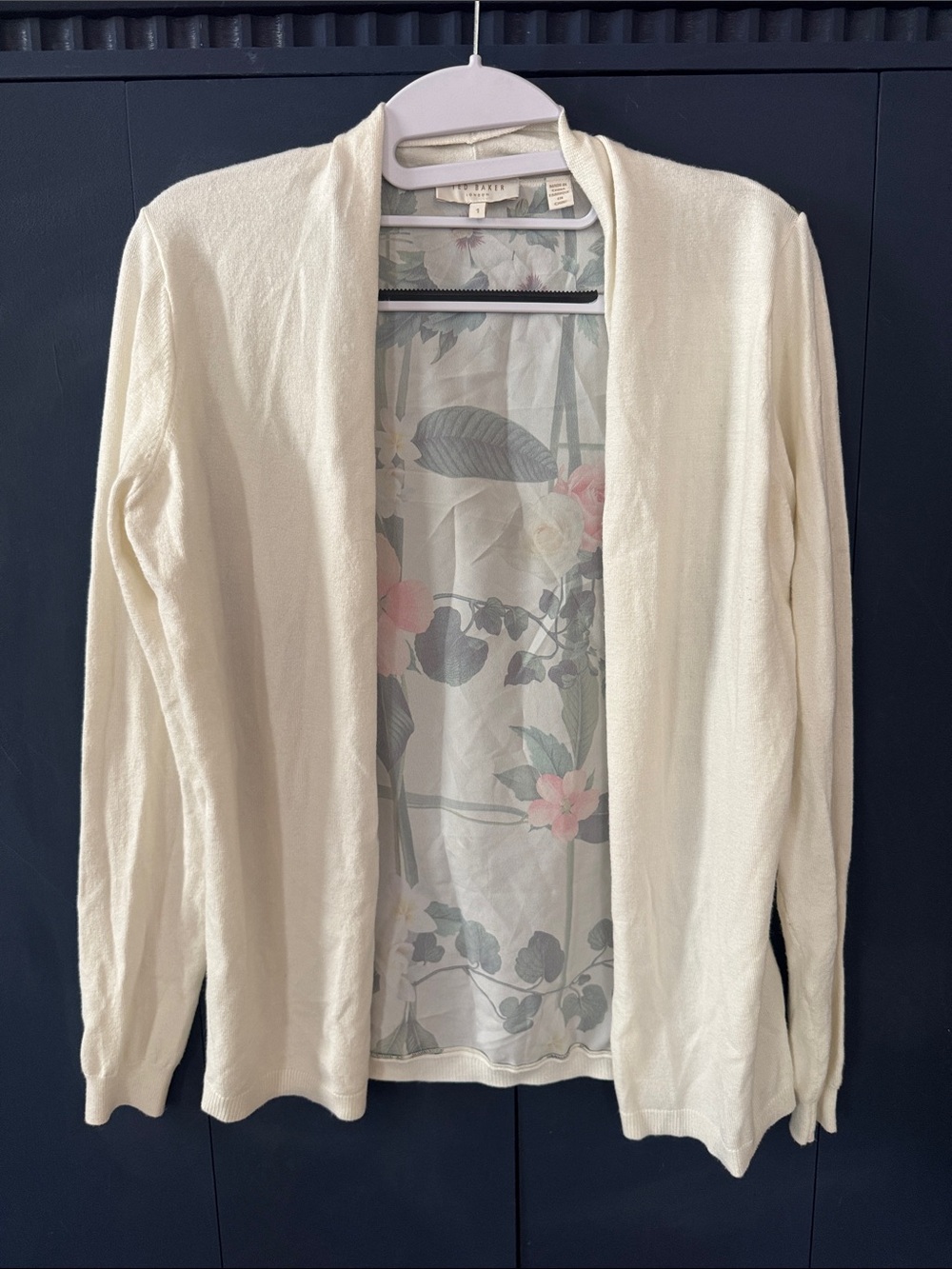 Ted Baker London Memie Cardigan - Floral Trelis Print - Size 1 (US 4)